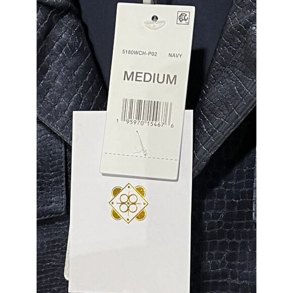 WAYF WOMENS SIZE MEDIUM CAMILLE STATEMENT JACKET NAVY SNAKE SWIFTIE NEW - Picture 11 of 14